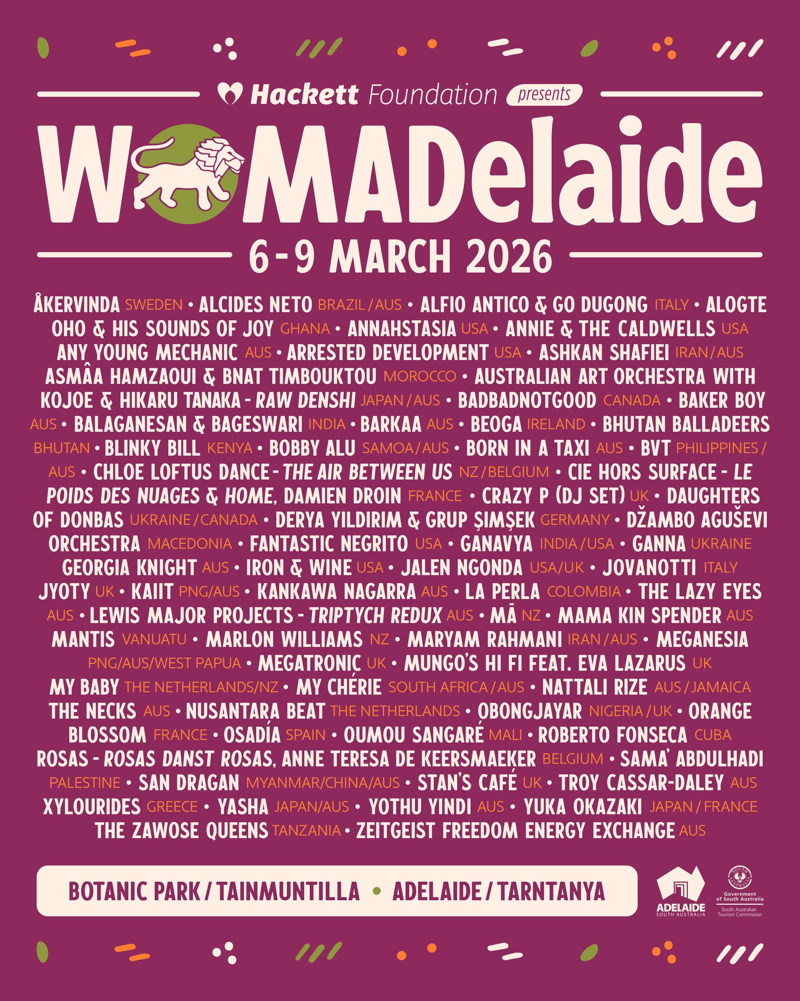 WOMADelaide 2026 lineup